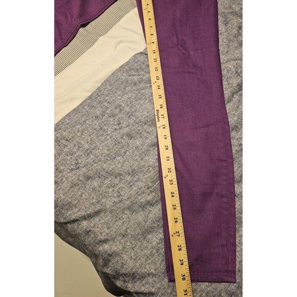 Express Women's Zelda Slim Fit Ultra Low Rise Purple Jean Legging Size 6 NWT - Picture 11 of 13